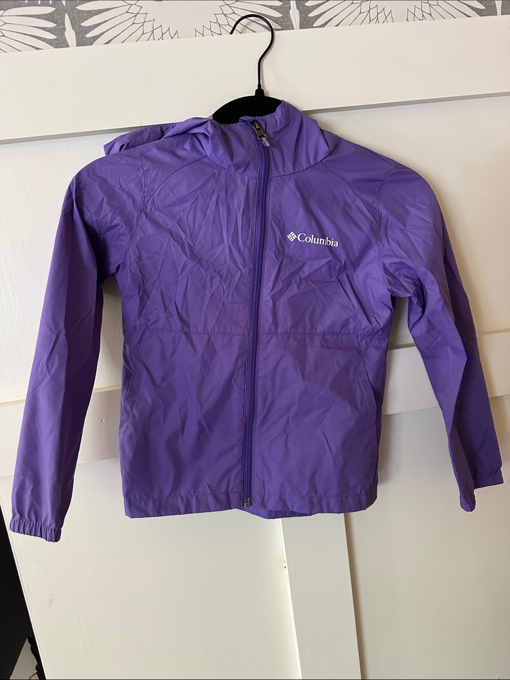Columbia Purple Lightweight Packable Hooded Jacket